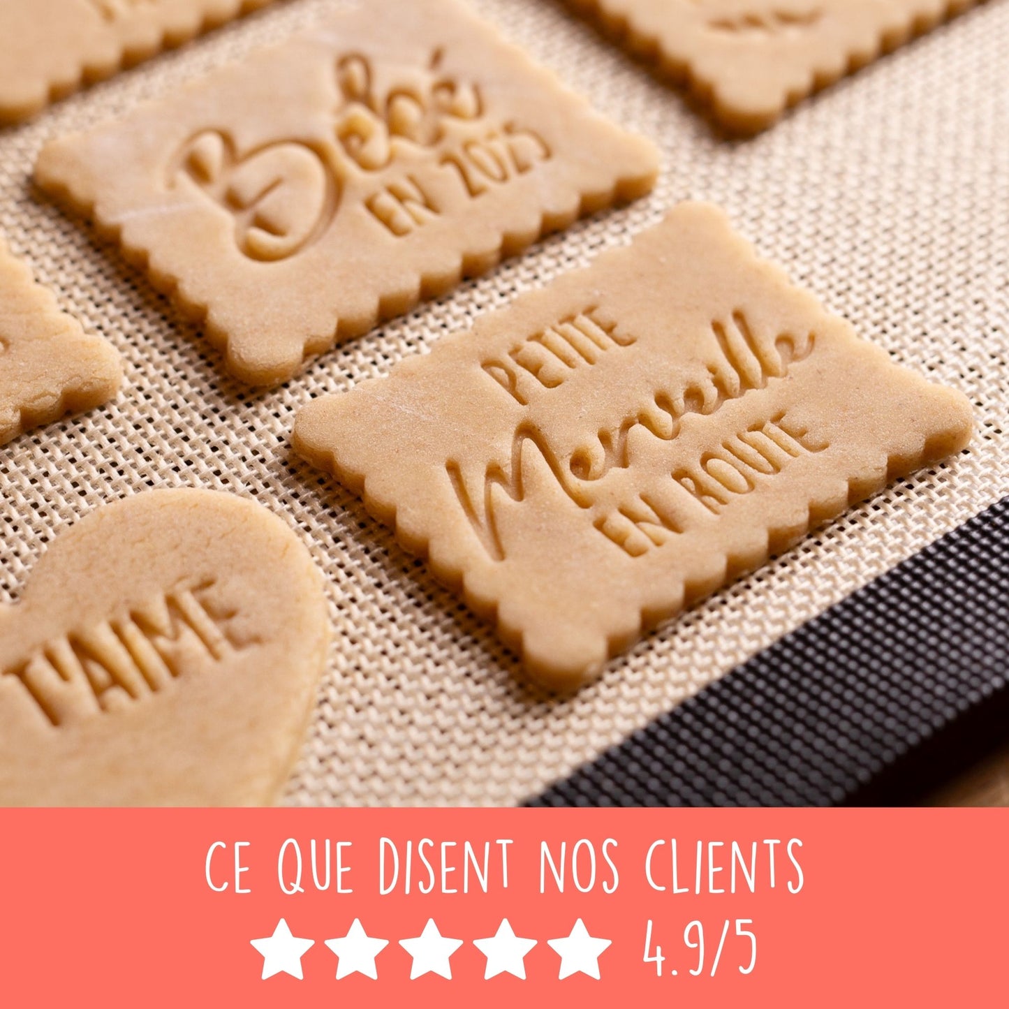 Emporte-pièce annonce grossesse Petite Merveille en Route