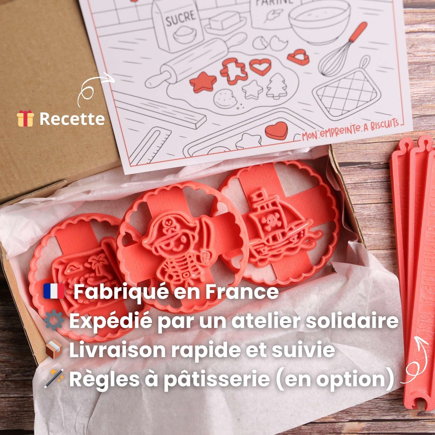 Emporte-pièce Pirate Personnalisé : à l'abordage du Goûter