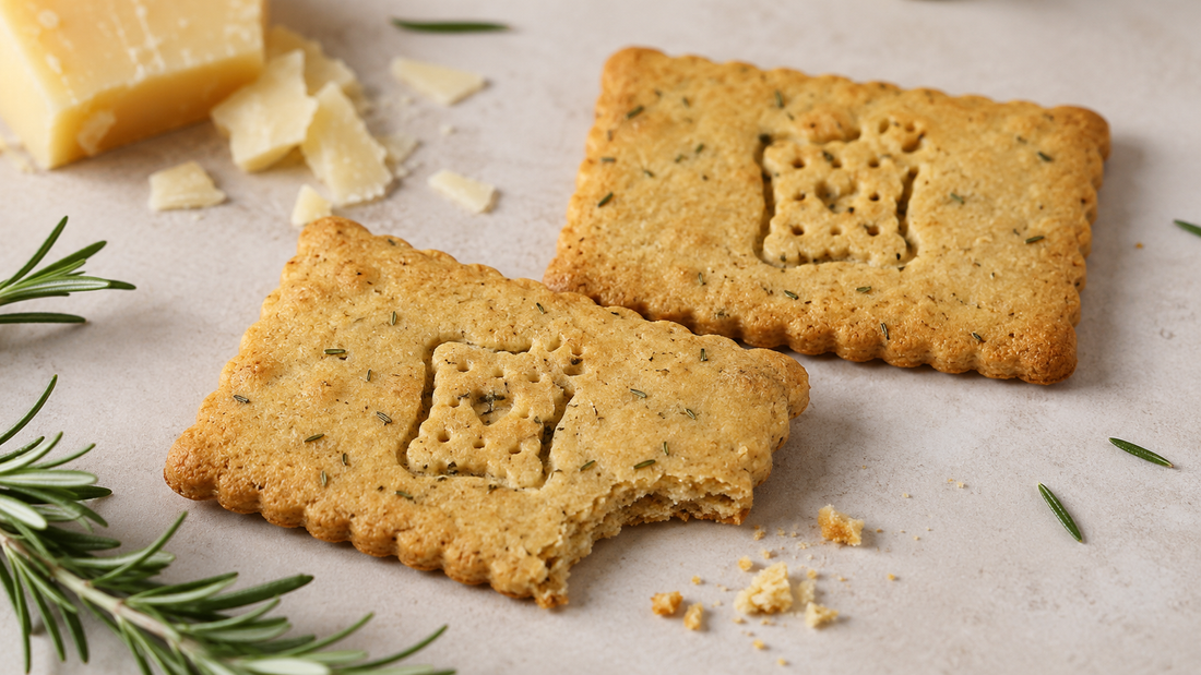 Recette de biscuits salés parmesan & romarin