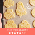 Emporte-pièce animaux de la forêt personnalisable avec prénom