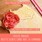 Emporte-pièce animaux de la forêt personnalisable avec prénom