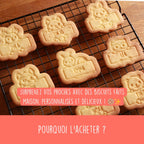 Emporte-pièce animaux de la forêt personnalisable avec prénom