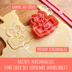 Emporte-pièce animaux de la forêt personnalisable avec prénom