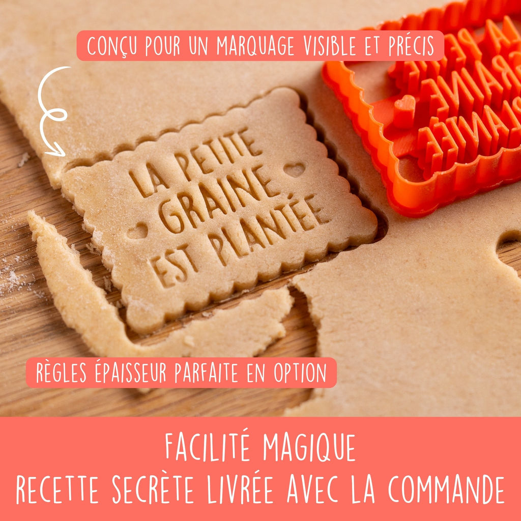 Emporte-pièce biscuits annonce grossesse - La Petite Graine est Plantée