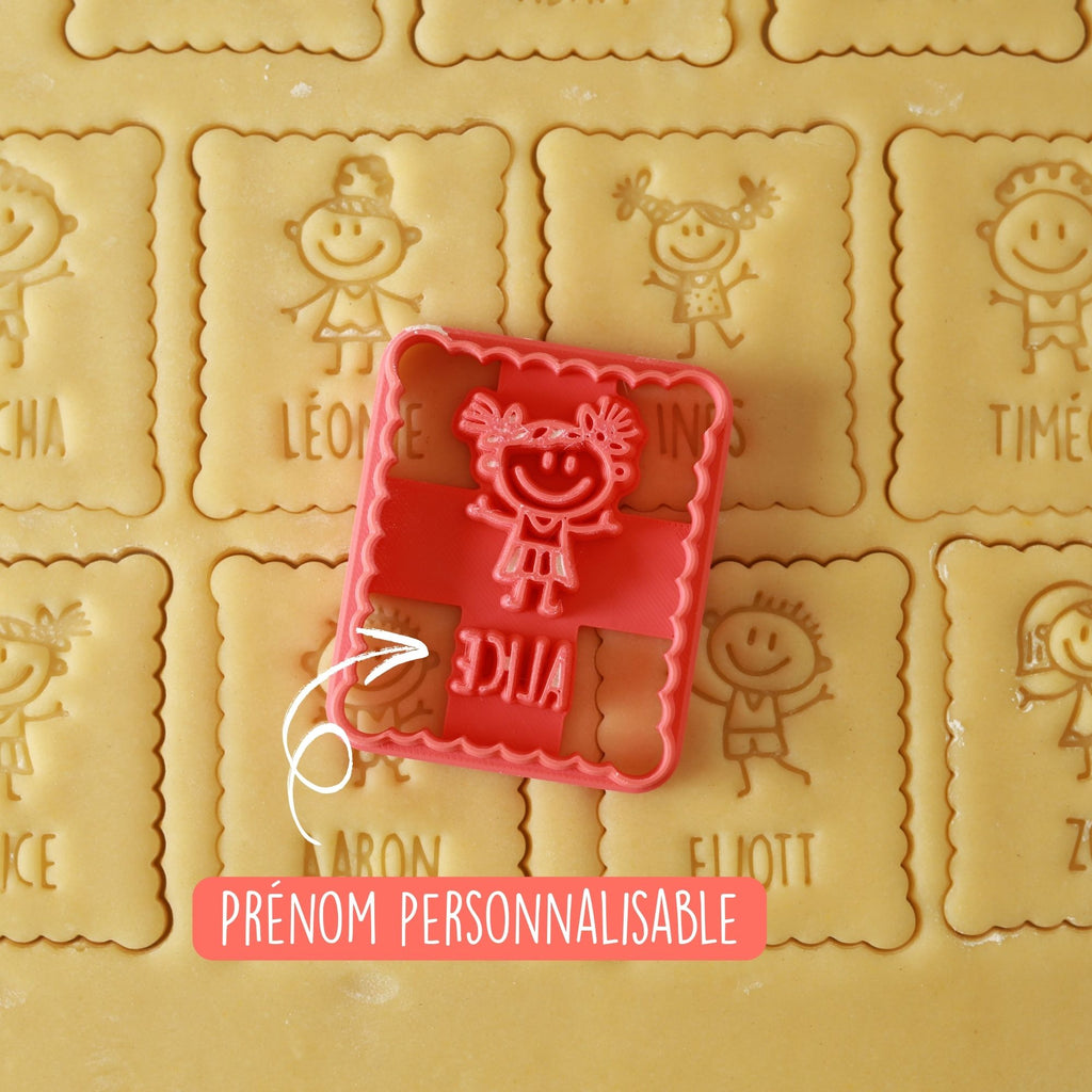 Emporte-pièce personnalisé petit personnage enfant