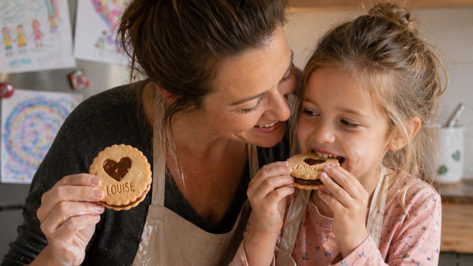 Biscuits personnalisés uniques réalisés avec les emporte-pièces Mon Empreinte à Biscuits avec Mon Empreinte à Biscuits