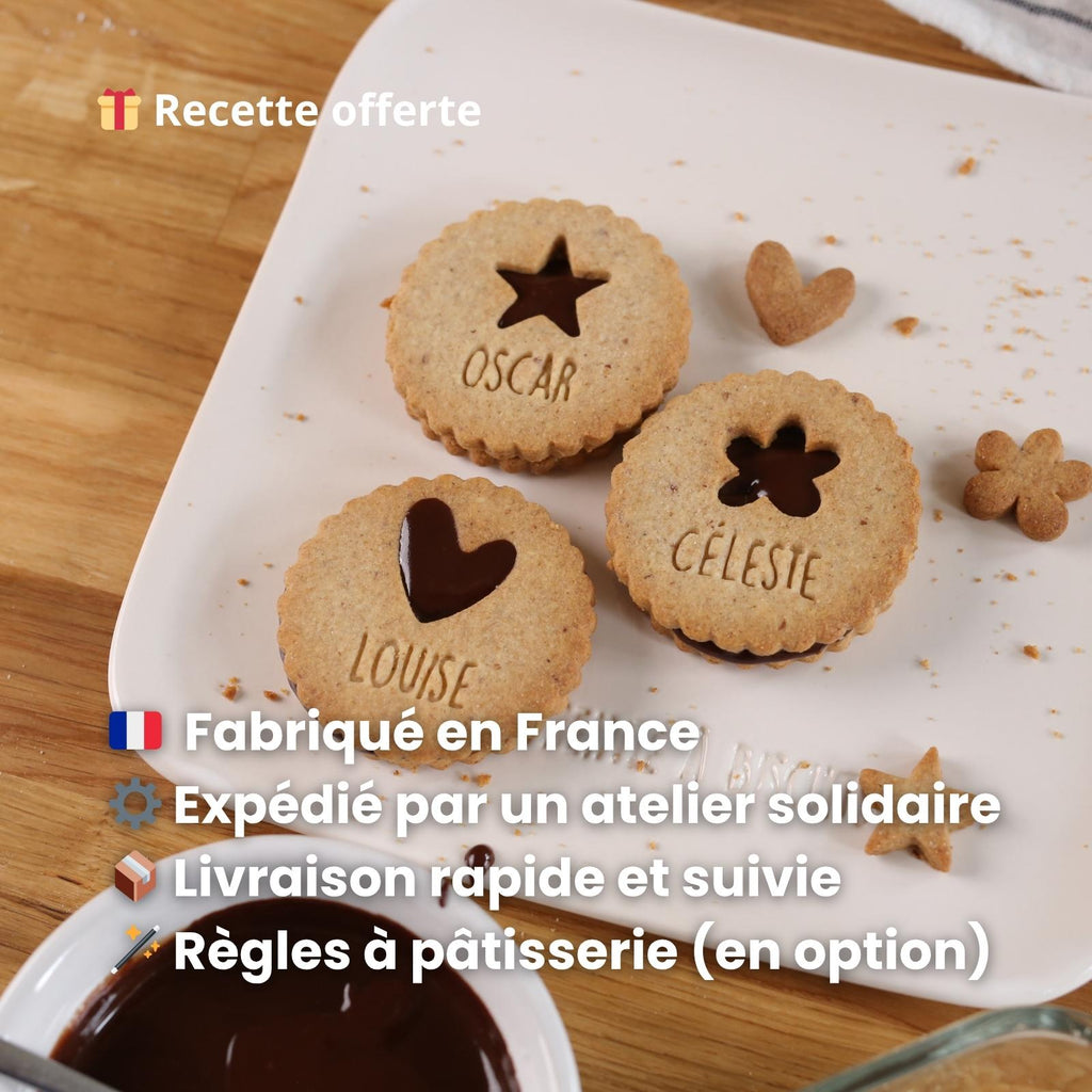 Biscuits personnalisés originaux à offrir en cadeau gourmand signé Mon Empreinte à Biscuits