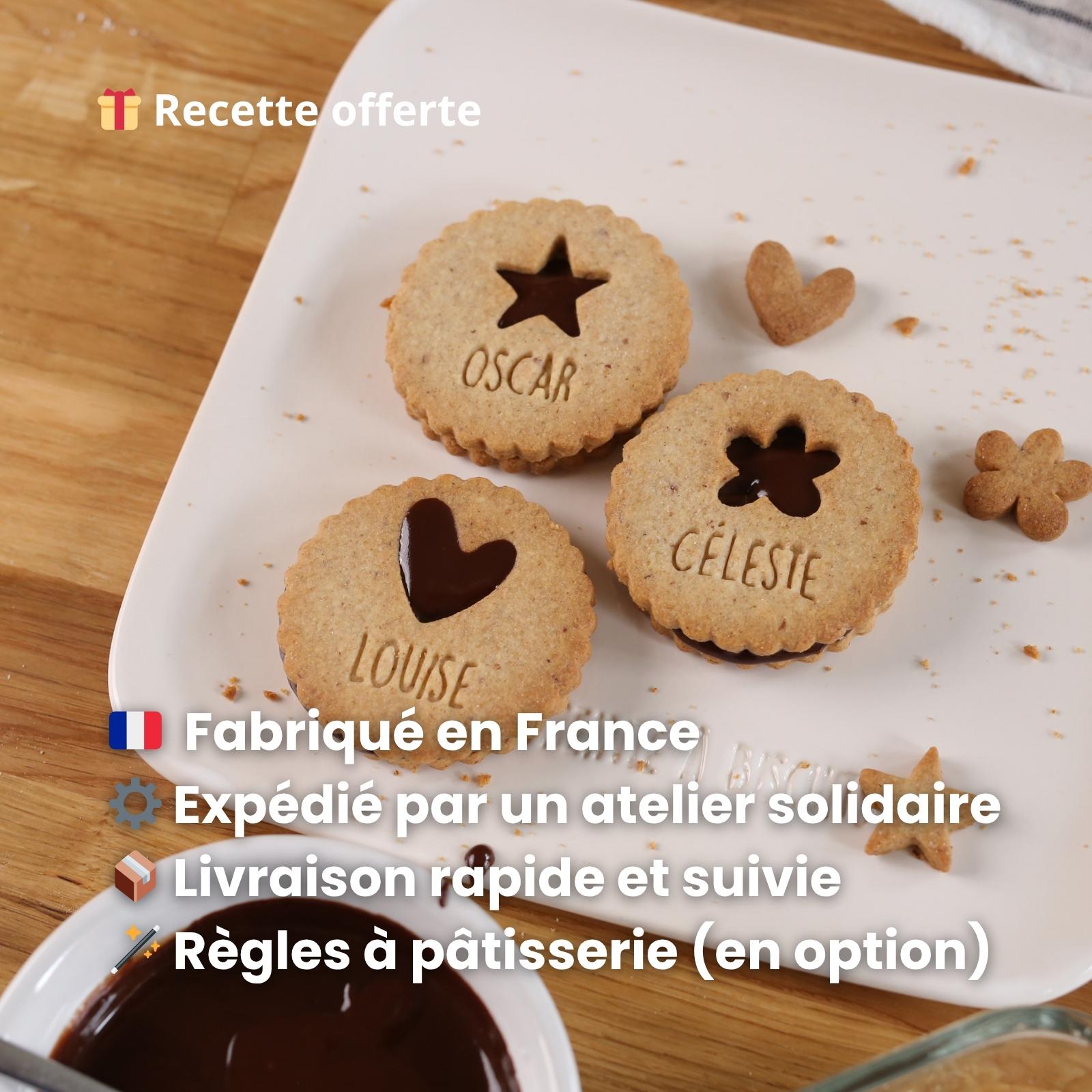 Biscuits personnalisés originaux à offrir en cadeau gourmand signé Mon Empreinte à Biscuits