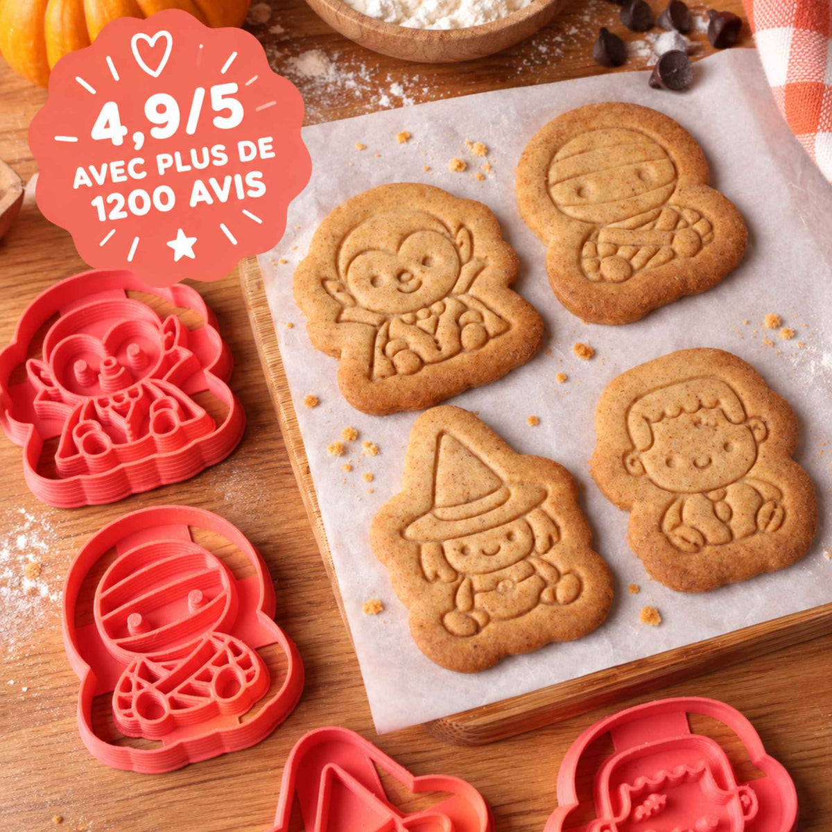 Biscuits monstres Halloween faits maison pour un goûter