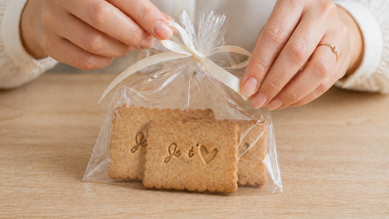 Biscuits personnalisés pour la Saint-Valentin signé Mon Empreinte à Biscuits, une idée pâtisserie maison