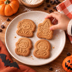 Biscuits sorcière, vampire, momie et Frankenstein pour Halloween