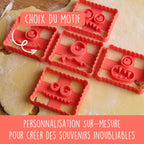 Emporte-pièces de Halloween - Petits Beurres avec Visages Terrifiants et Mignons