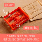 Emporte-pièce personnalisé Anniversaire Prénom Coeur