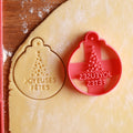 Emporte-pièce boule de Noël "Joyeuses Fêtes"