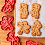 Kit de 4 emporte-pièces squelettes pour Halloween signé Mon Empreinte à Biscuits