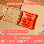 Emporte-pièce personnalisé Baptême - Biscuits personnalisés - Carré