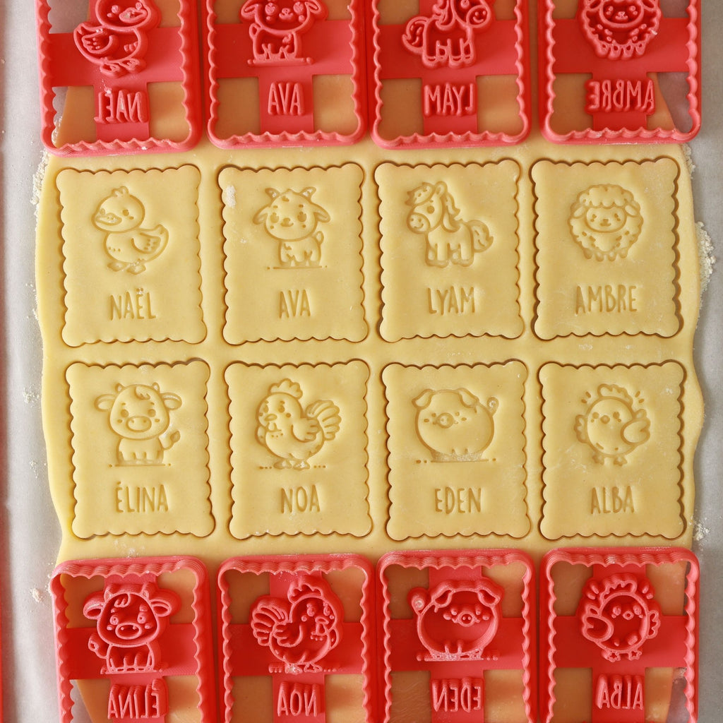 Emporte-pièce animaux de la ferme personnalisé