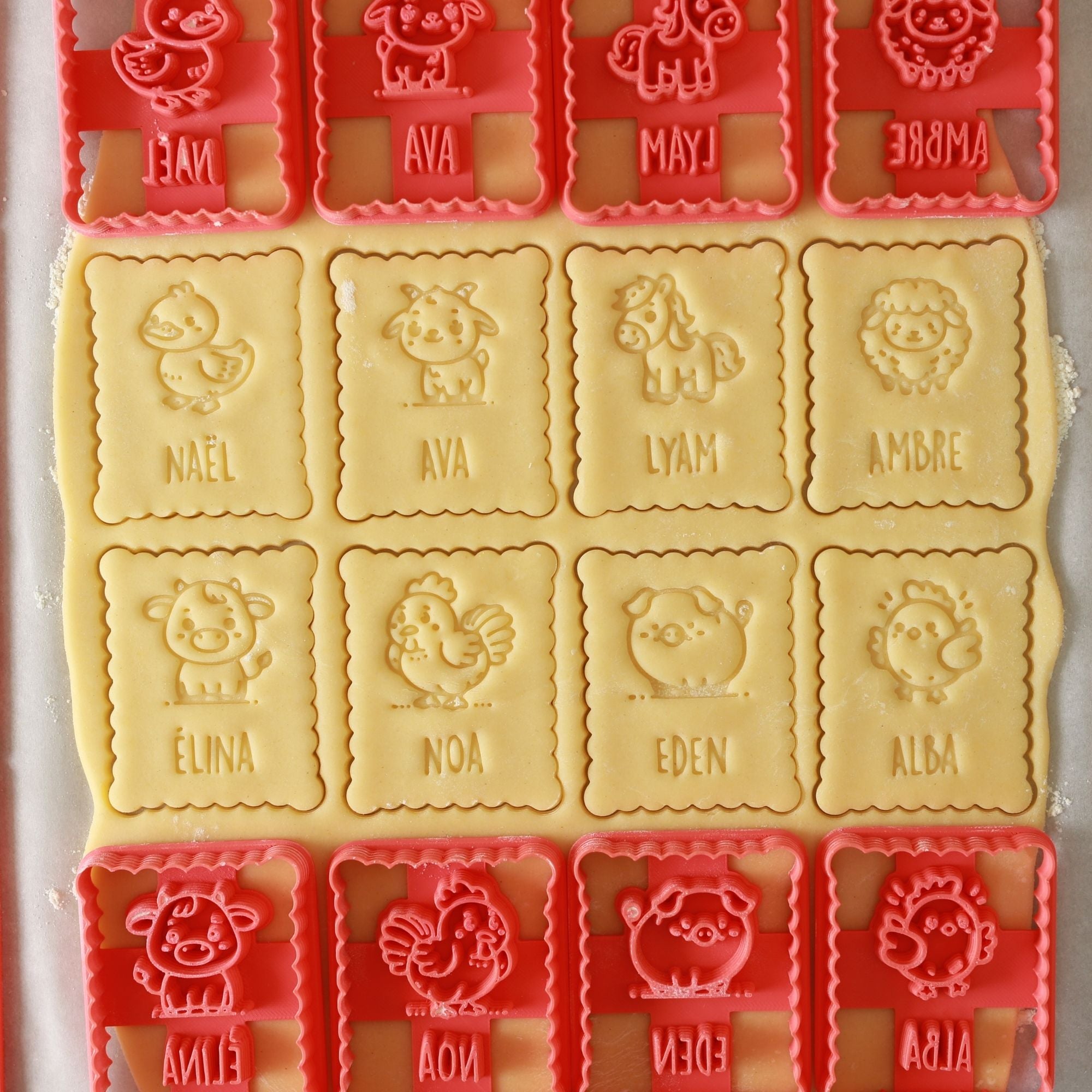 Emporte-pièce animaux de la ferme personnalisé