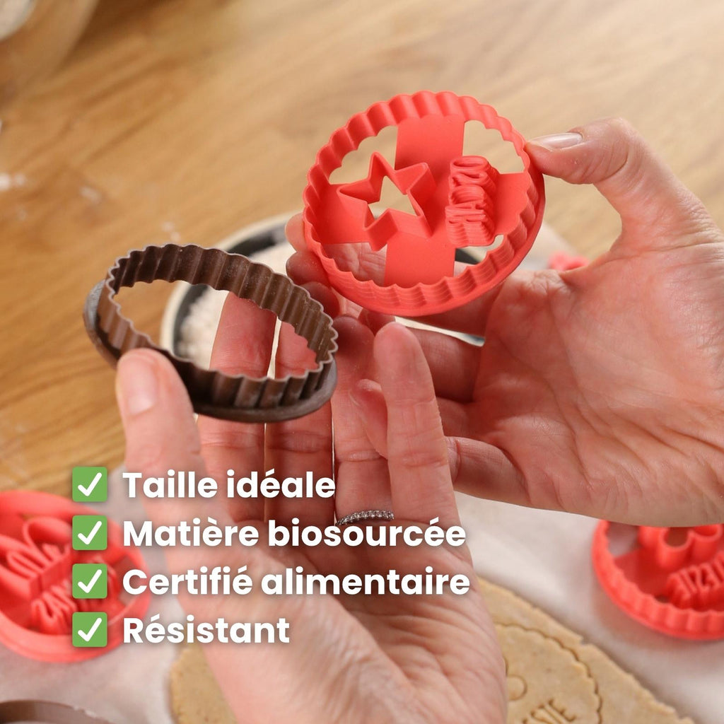 Emporte-pièce pour façonner des biscuits sablés à motif personnalisé, une création originale