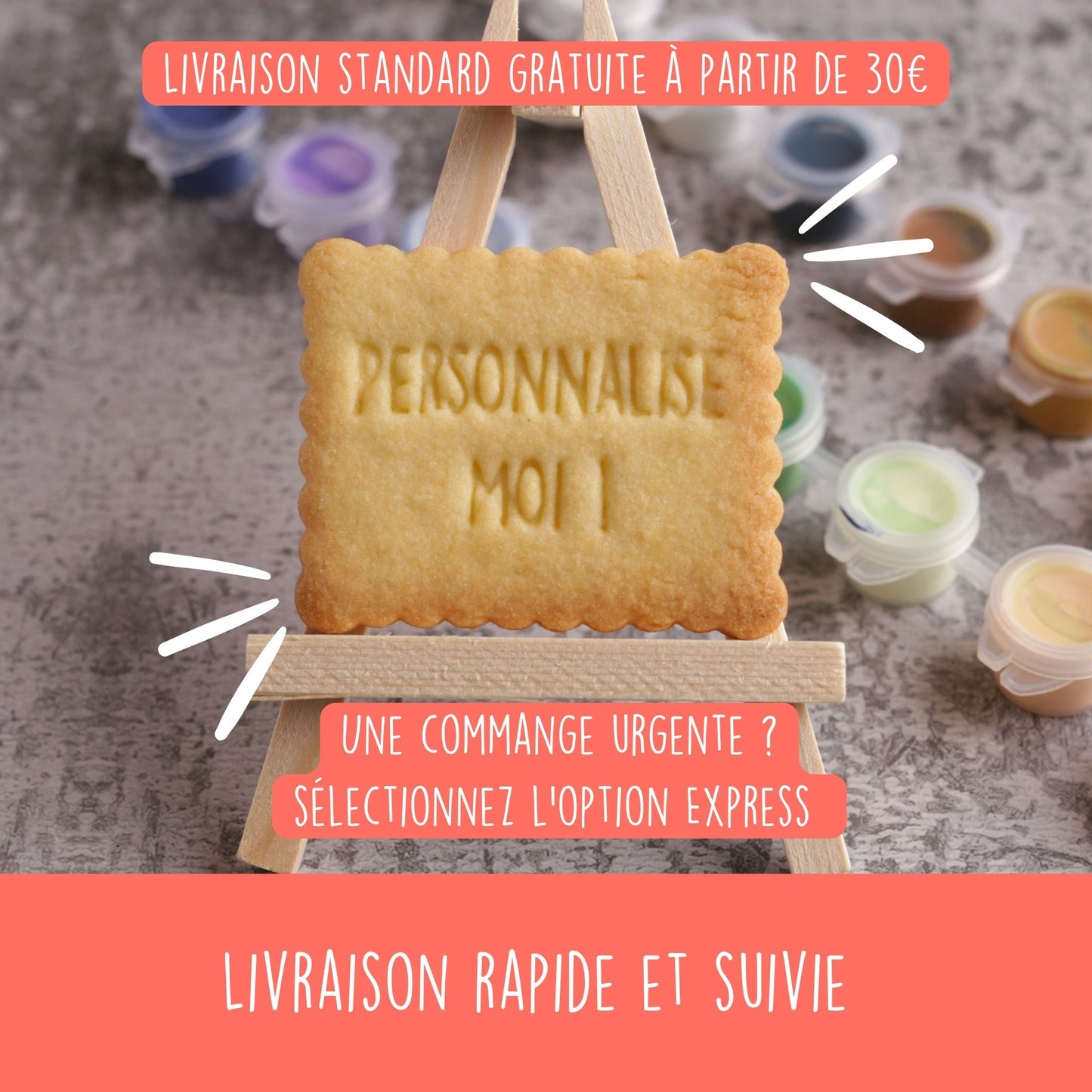 Emporte-pièce à personnaliser - Biscuit sur-mesure