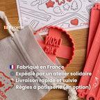 Emporte-pièce personnalisé prénom et âge avec nappage chocolat possible