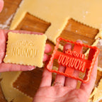 Emporte - pièces “Merci Nounou” - Exprime ta gratitude avec des biscuits uniques ! - Mon Empreinte à Biscuits