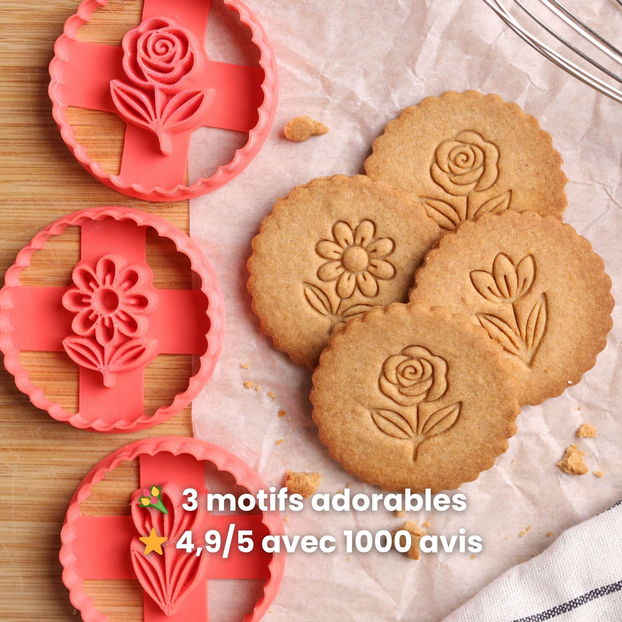 Kit Fleurs - Rose, Marguerite et Anémone