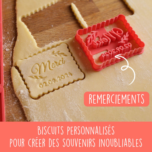 Jolis biscuits décorés à offrir aux invités d'un mariage signé Mon Empreinte à Biscuits