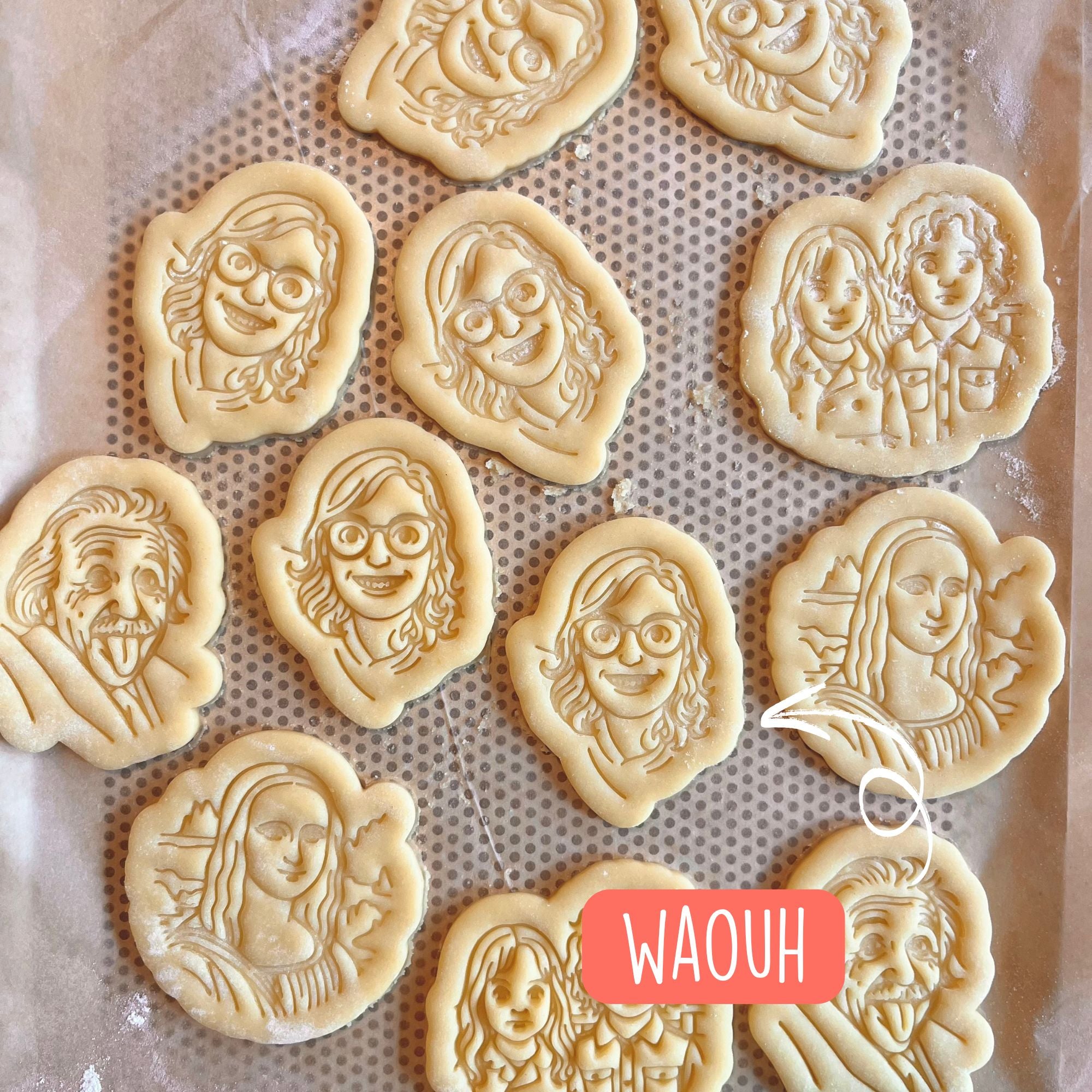 Emporte-pièce visage personnalisé avec photo