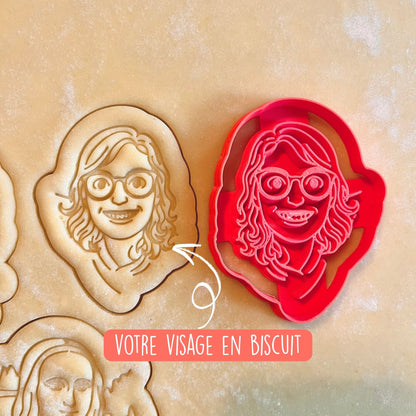 Emporte-pièce visage personnalisé avec photo