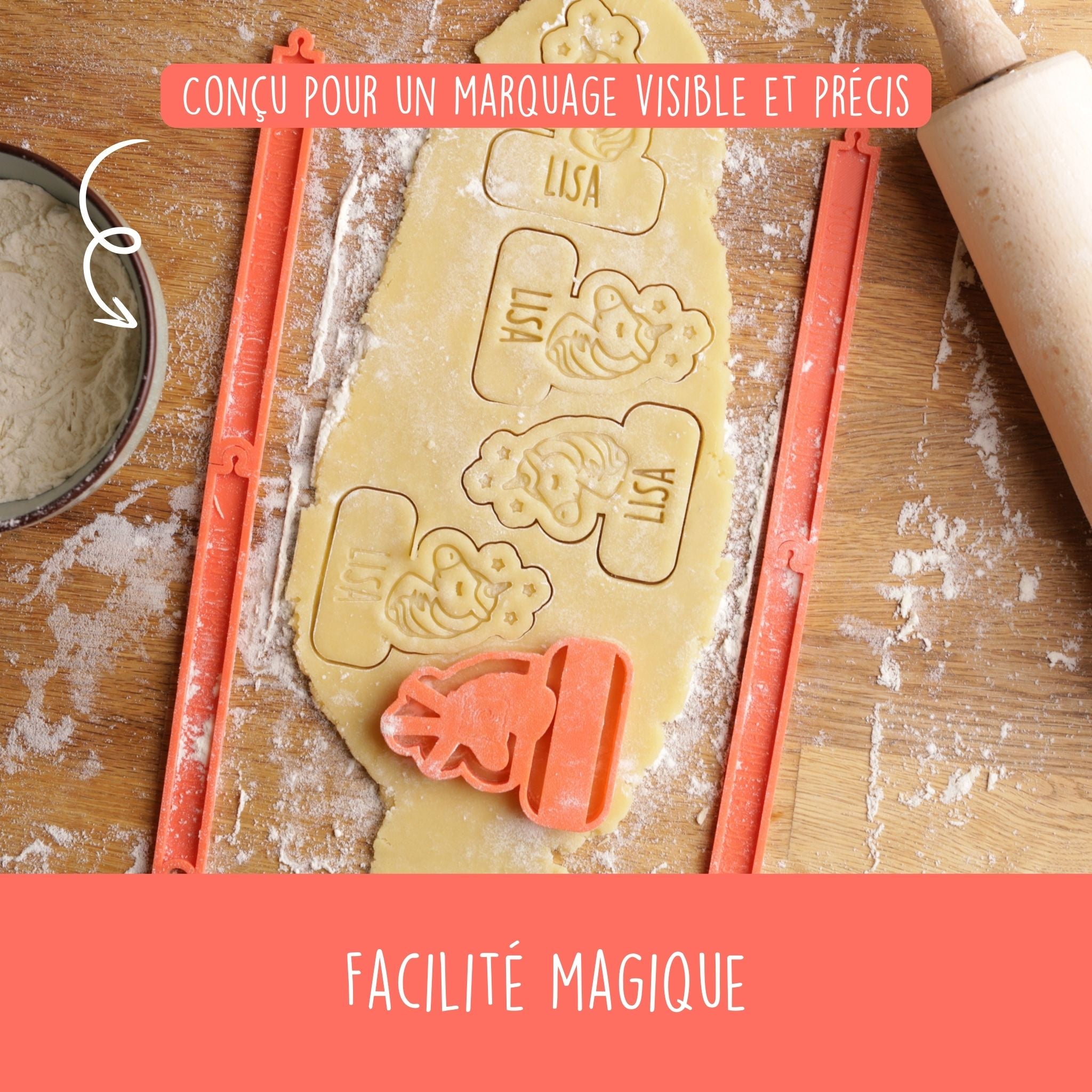 Règle De Nivellement Pour Pâte à Biscuits 2 Pièces - Guides Acrylique Ajustables Pour Rouleau à Pâtisserie - Épaisseur Uniforme
